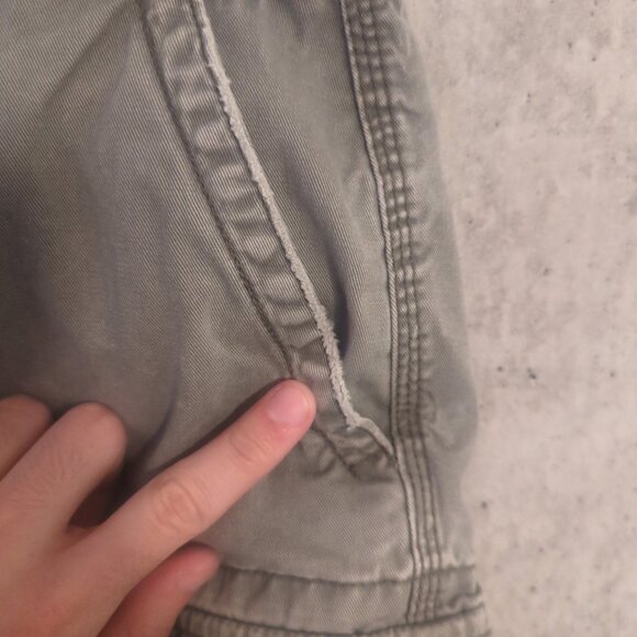 Ralph Lauren Mens 38 Green-Gray Cargo Shorts Vintage Nonstretch - Picture 7 of 11